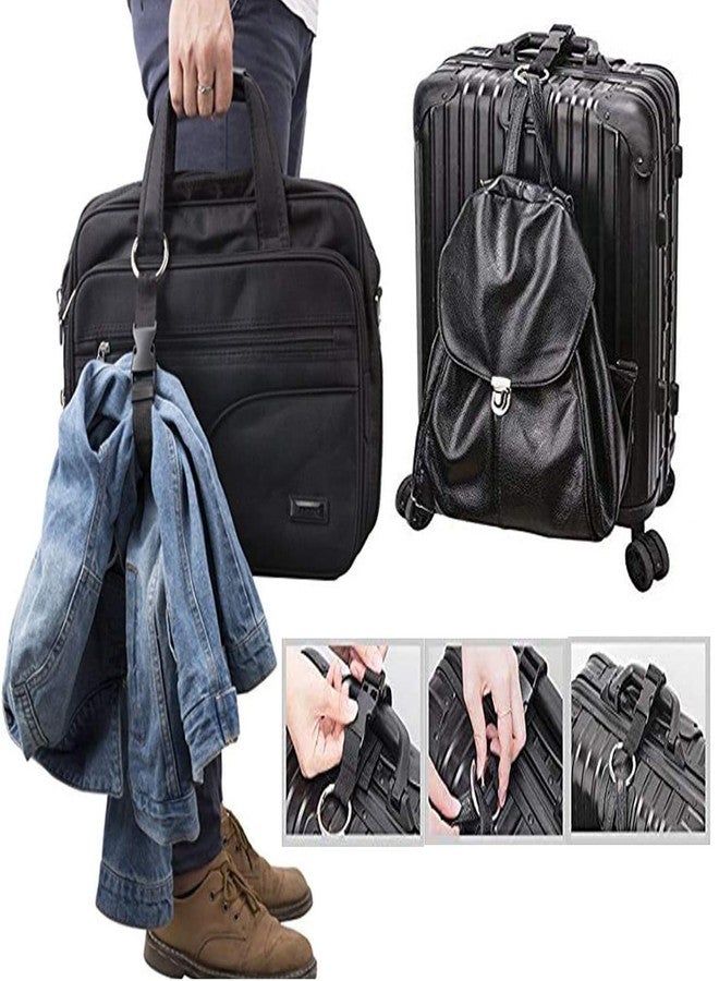 ArrErr 2 Pack Add a Bag Luggage Straps Jacket Gripper Travel Belt with Hooks Hat Clips Suitcase Belts for Rolling Duffel Bag Laptop Backpack Hardside Spinner Carry-On Luggage Travel Backpacks - Image 3